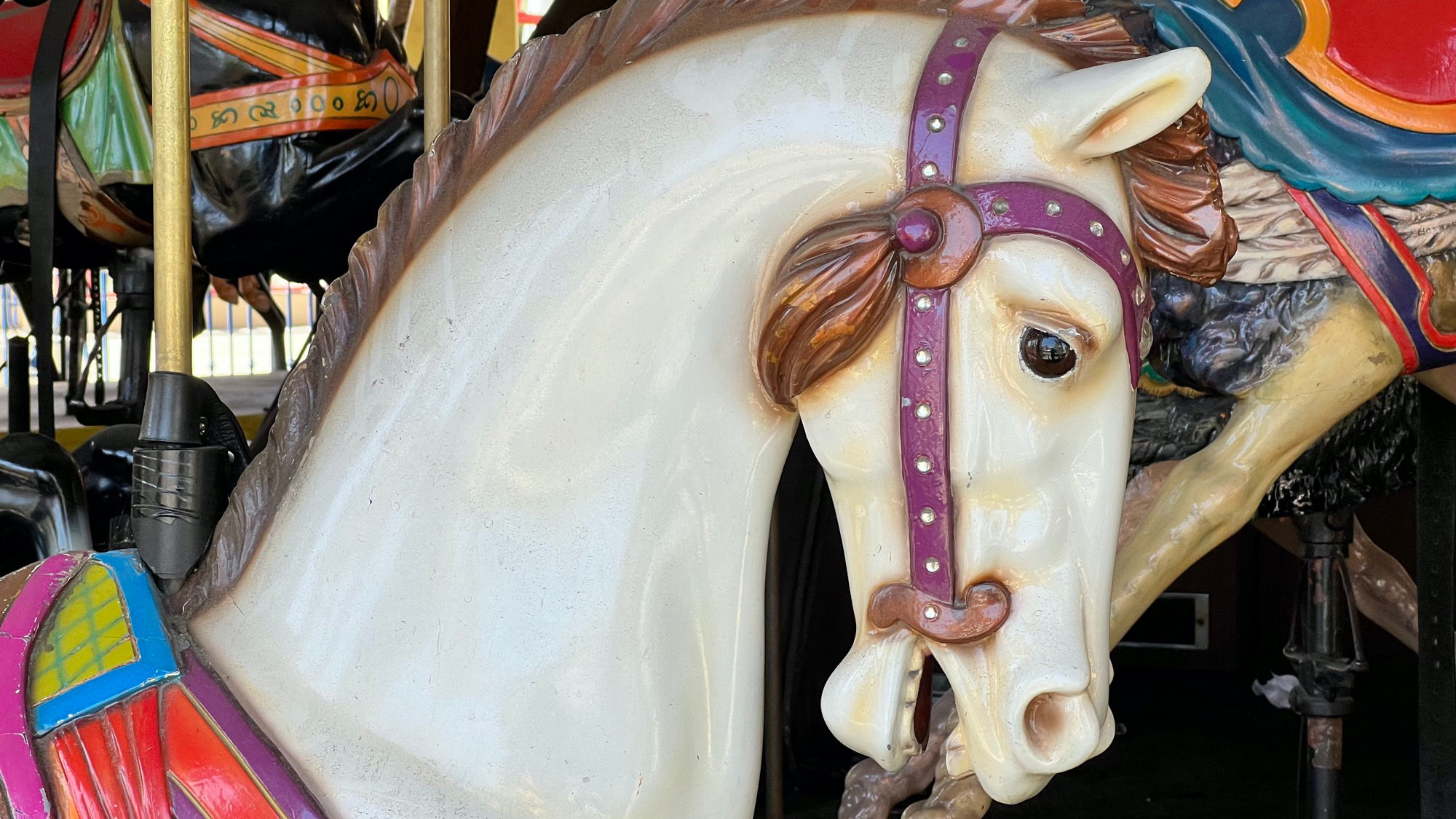 White Horse Merry Go Round White Horse