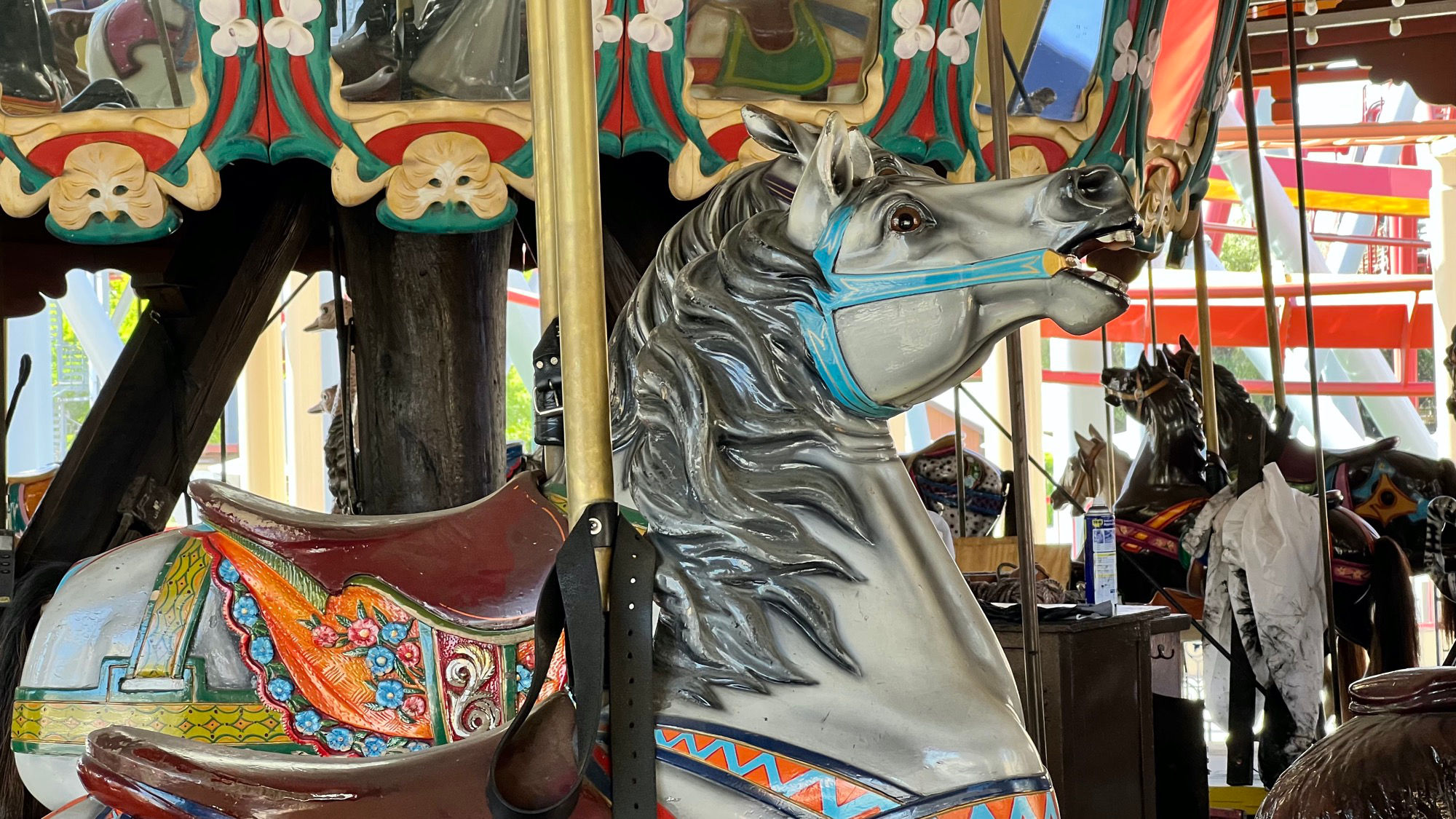 White Horse Merry Go Round White Horse