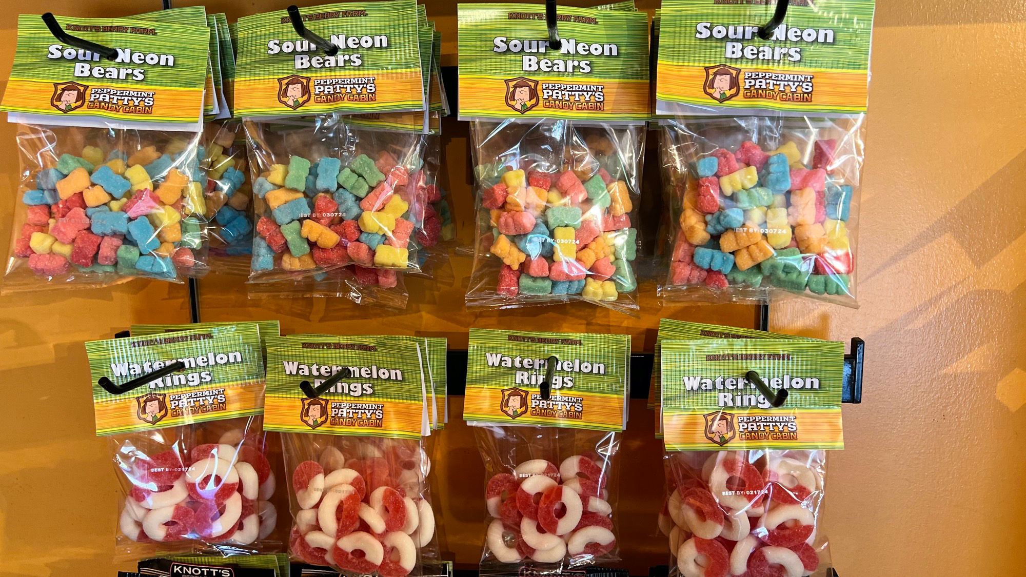 Sour Neon Bears Peppermint Patty's Candy Cabin Sour Neon Bears