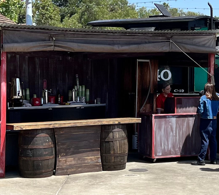 Calico Railroad Beer Booth