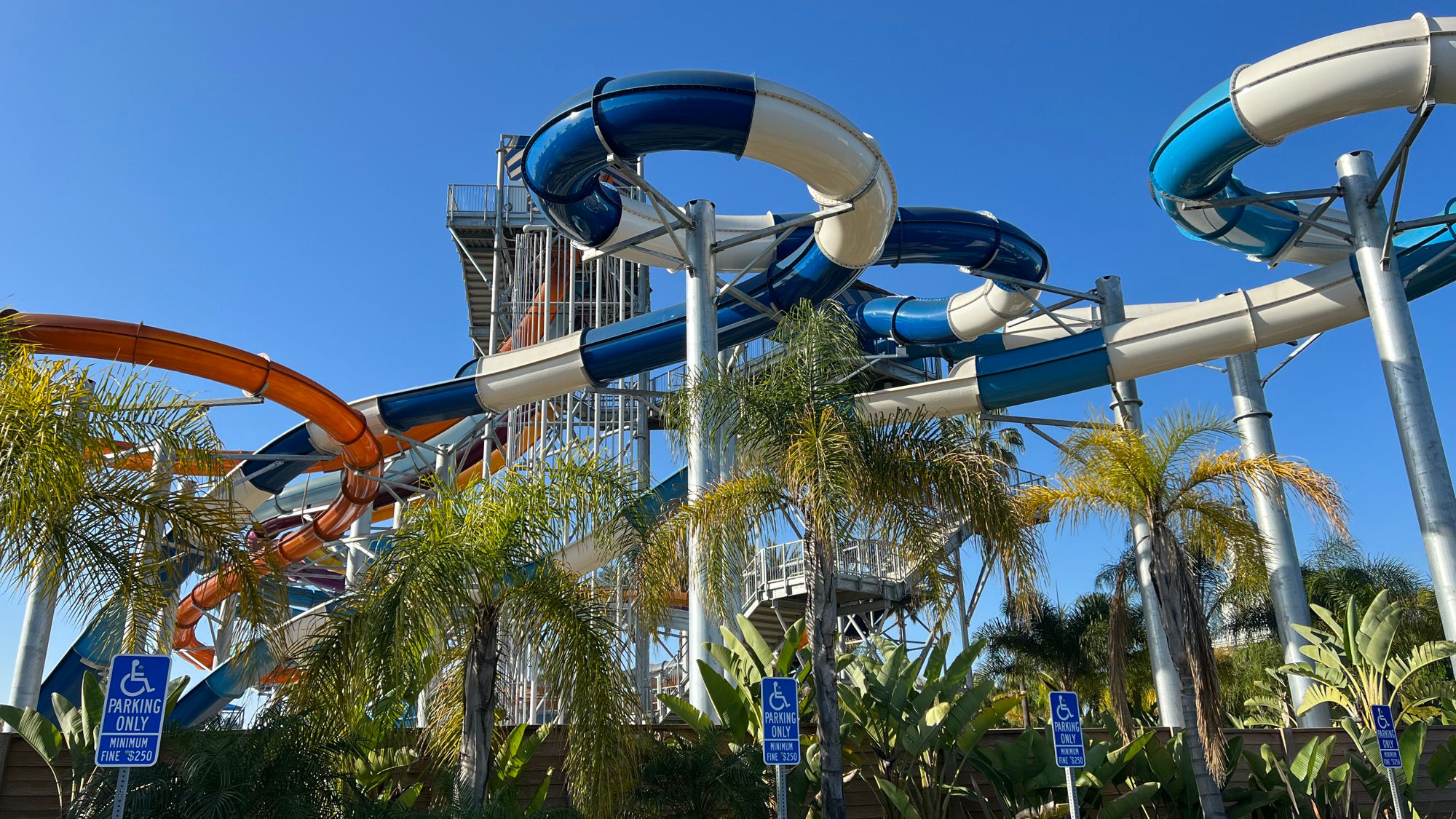 Soak City Blue and White Slide