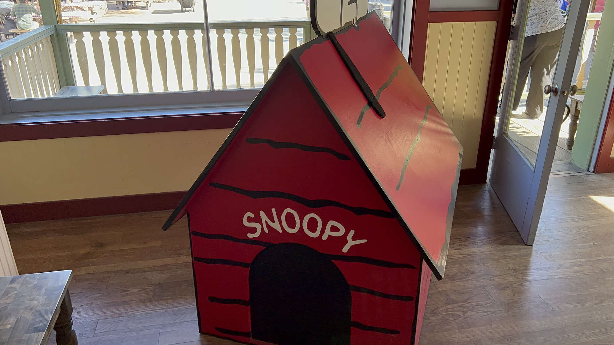 Take Care with Peanuts Dog House