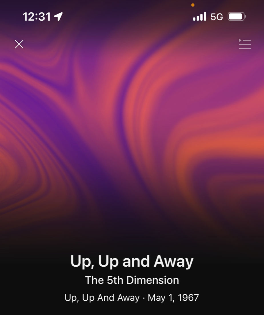 The 5th Dimension Up, Up and Away