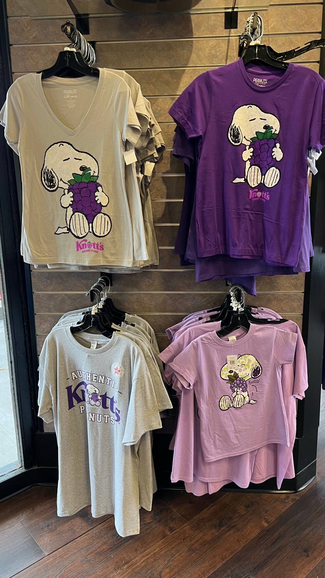 Virginia's Gift Shop Snoopy Boysenberry Shirts