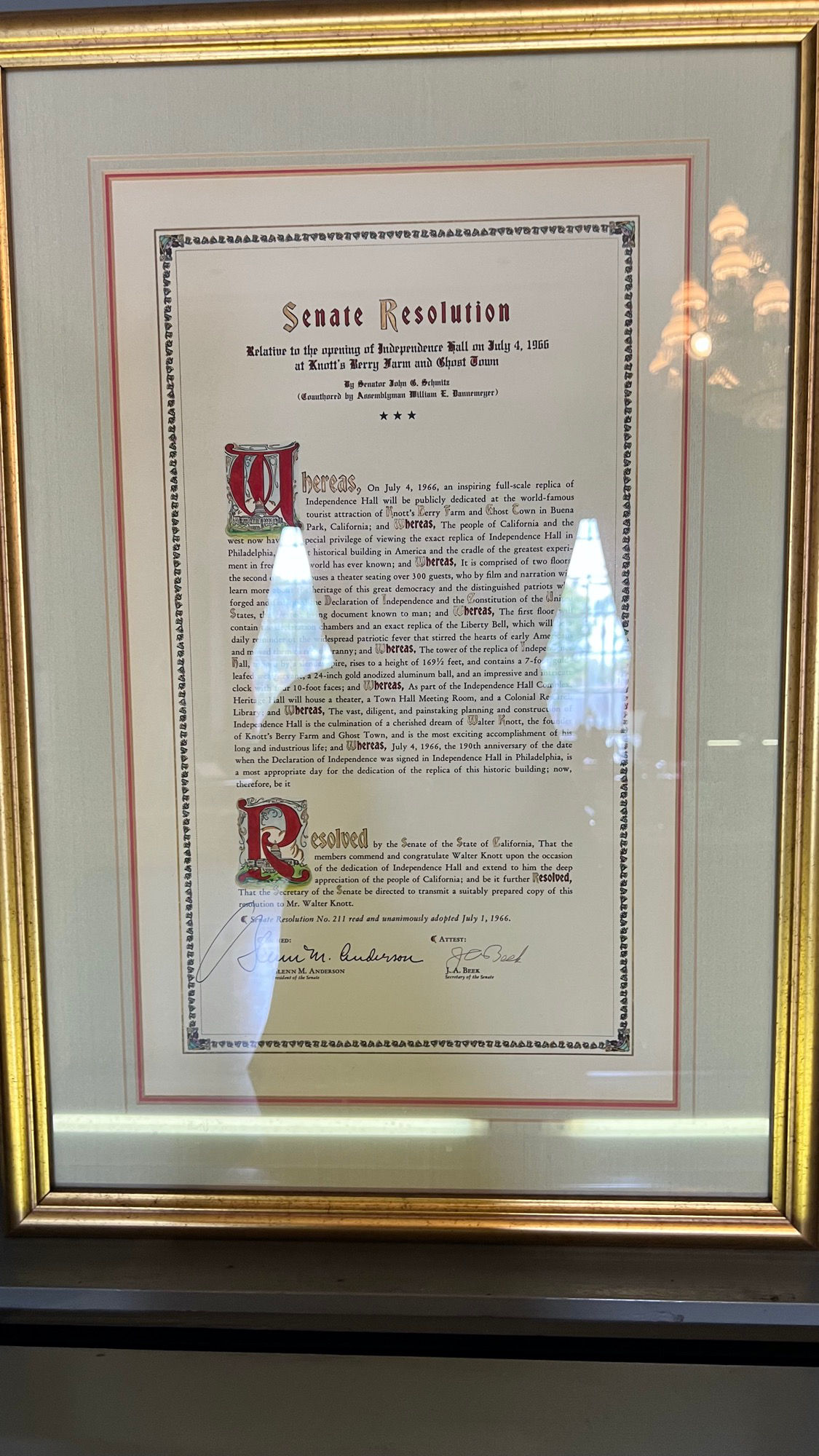California Senate Commendation California Senate Commendation