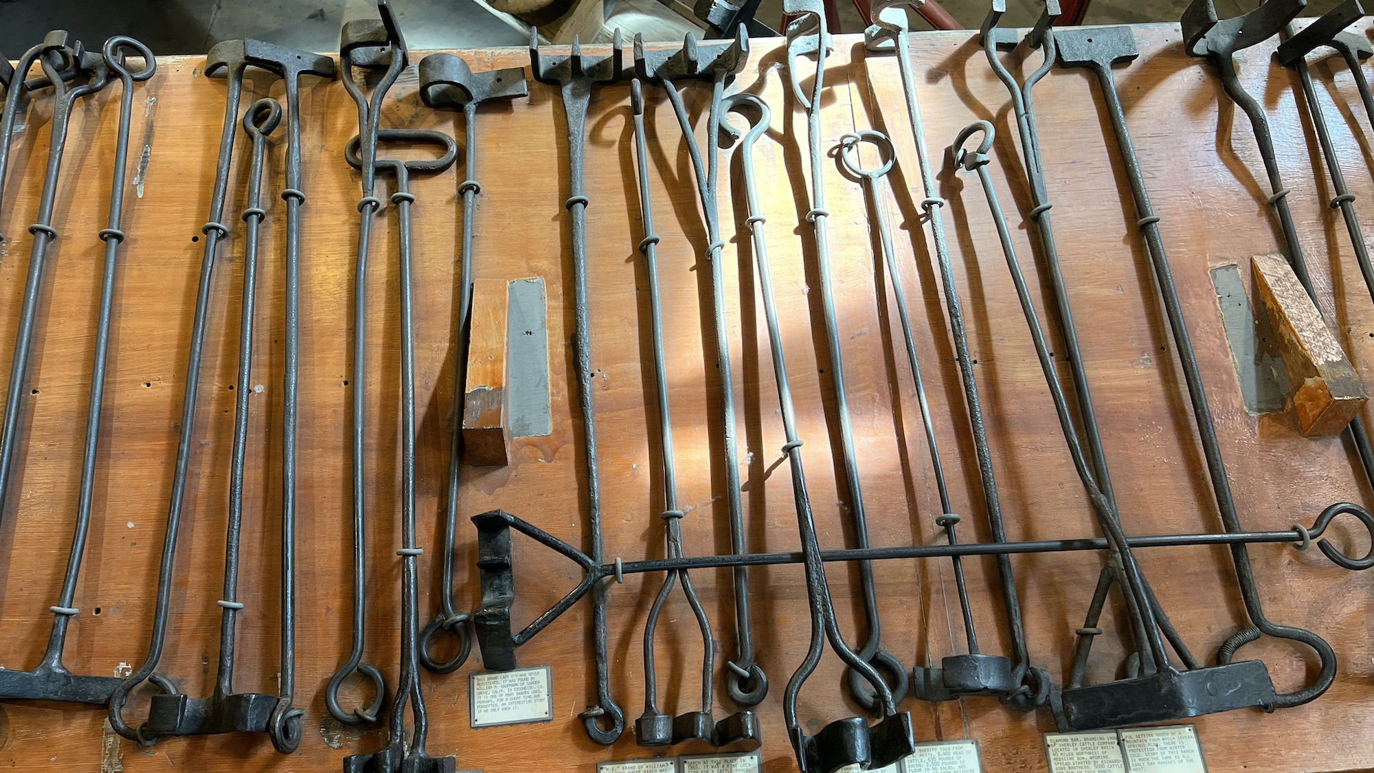 Western Trails Museum Branding Irons