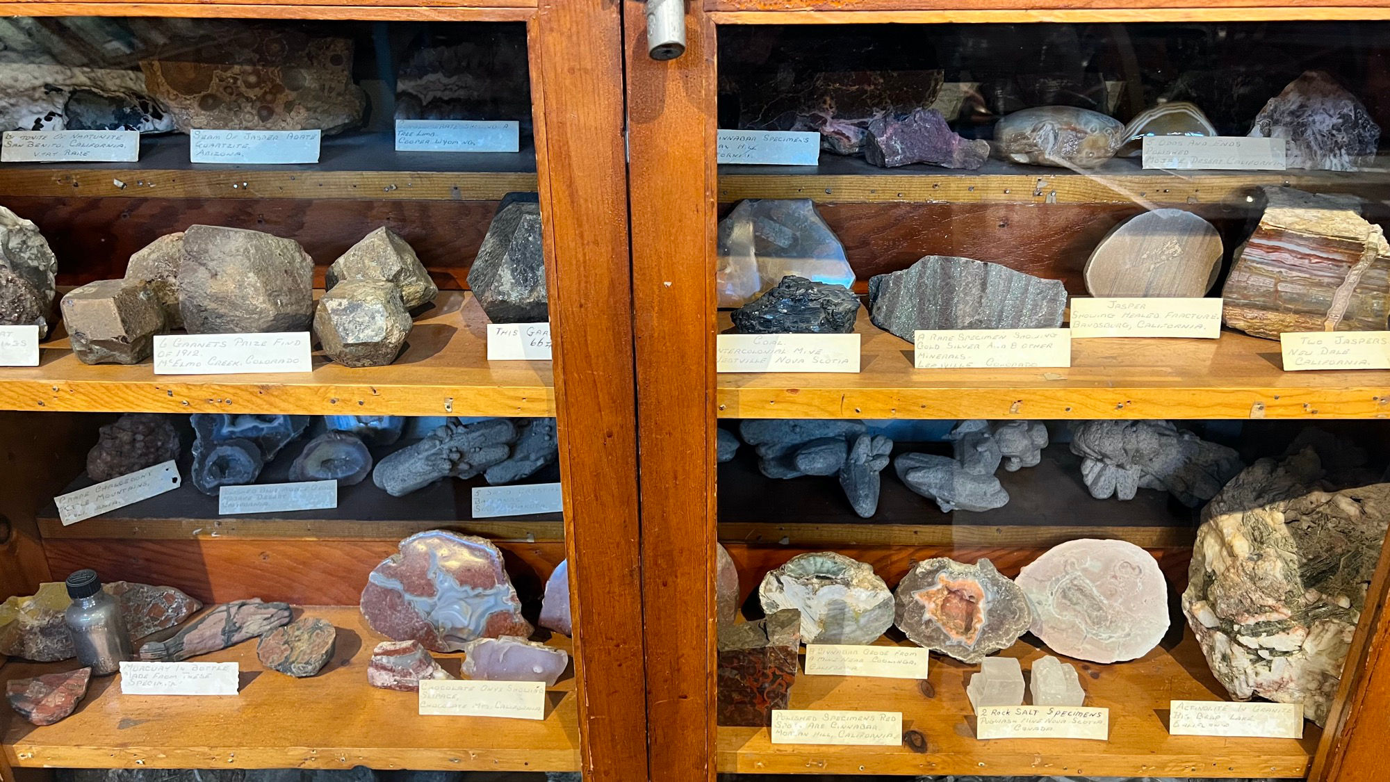 Western Trails Museum Benitoite of Neptunite