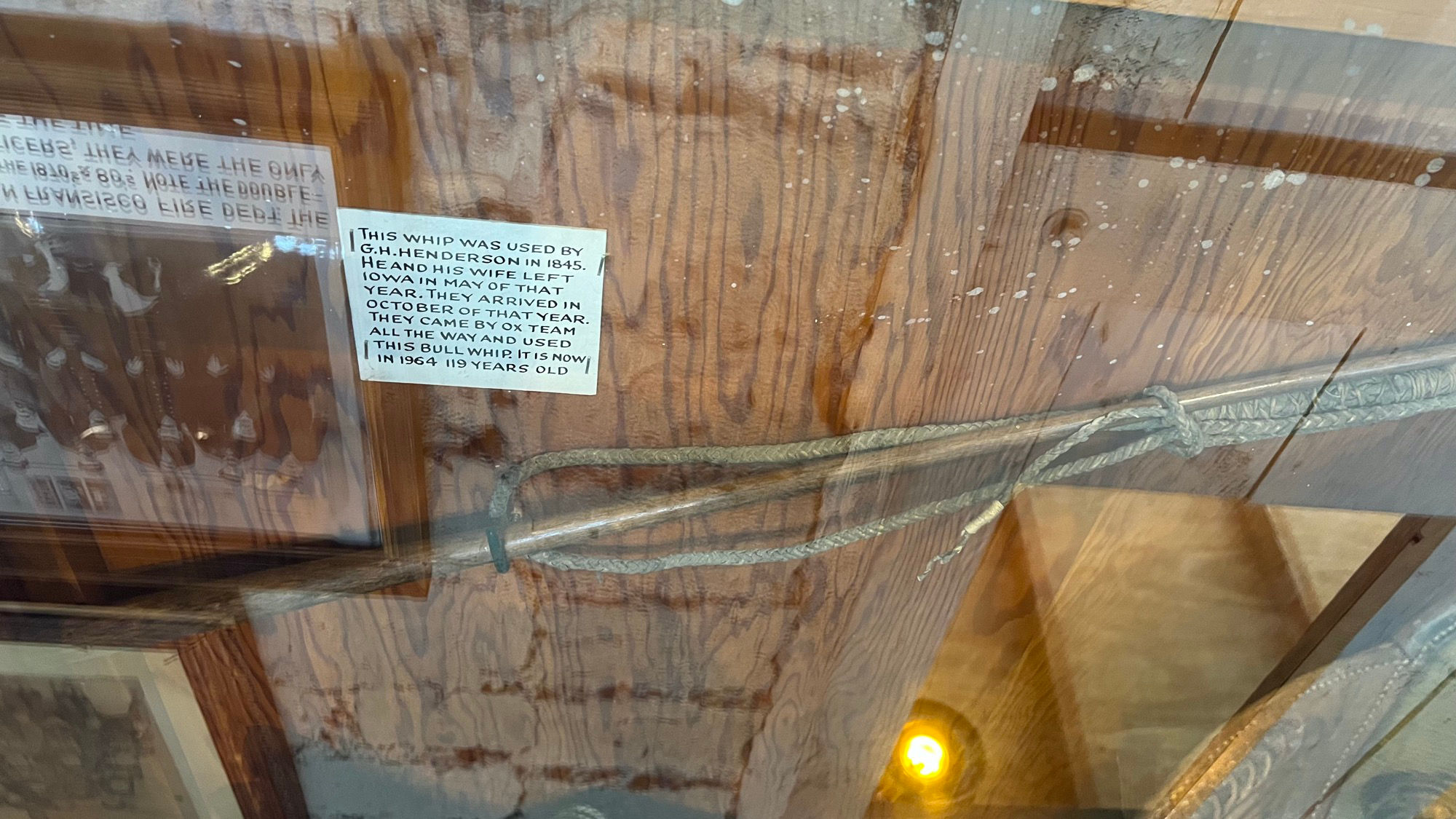 Western Trails Museum Bull Whip