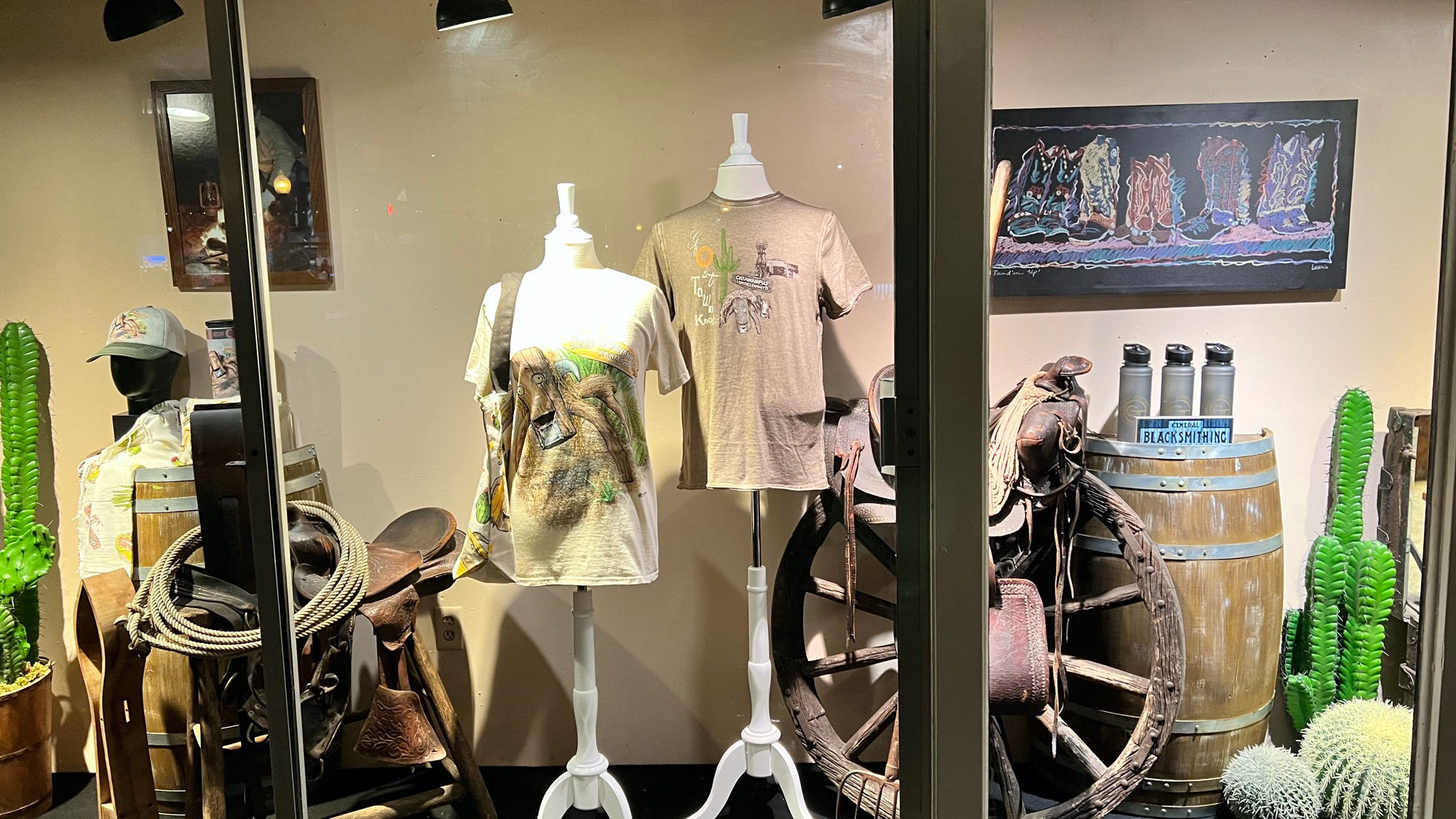 Virginia's Gift Shop Window Display Catawampus