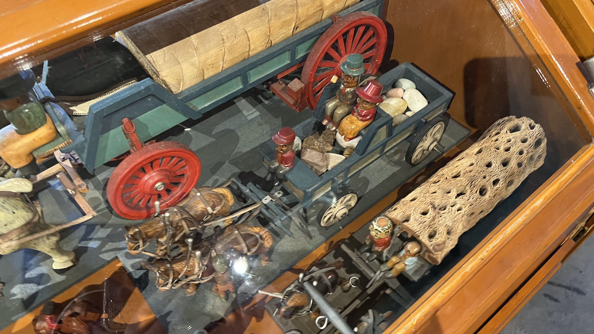 Wood Carved Wagons