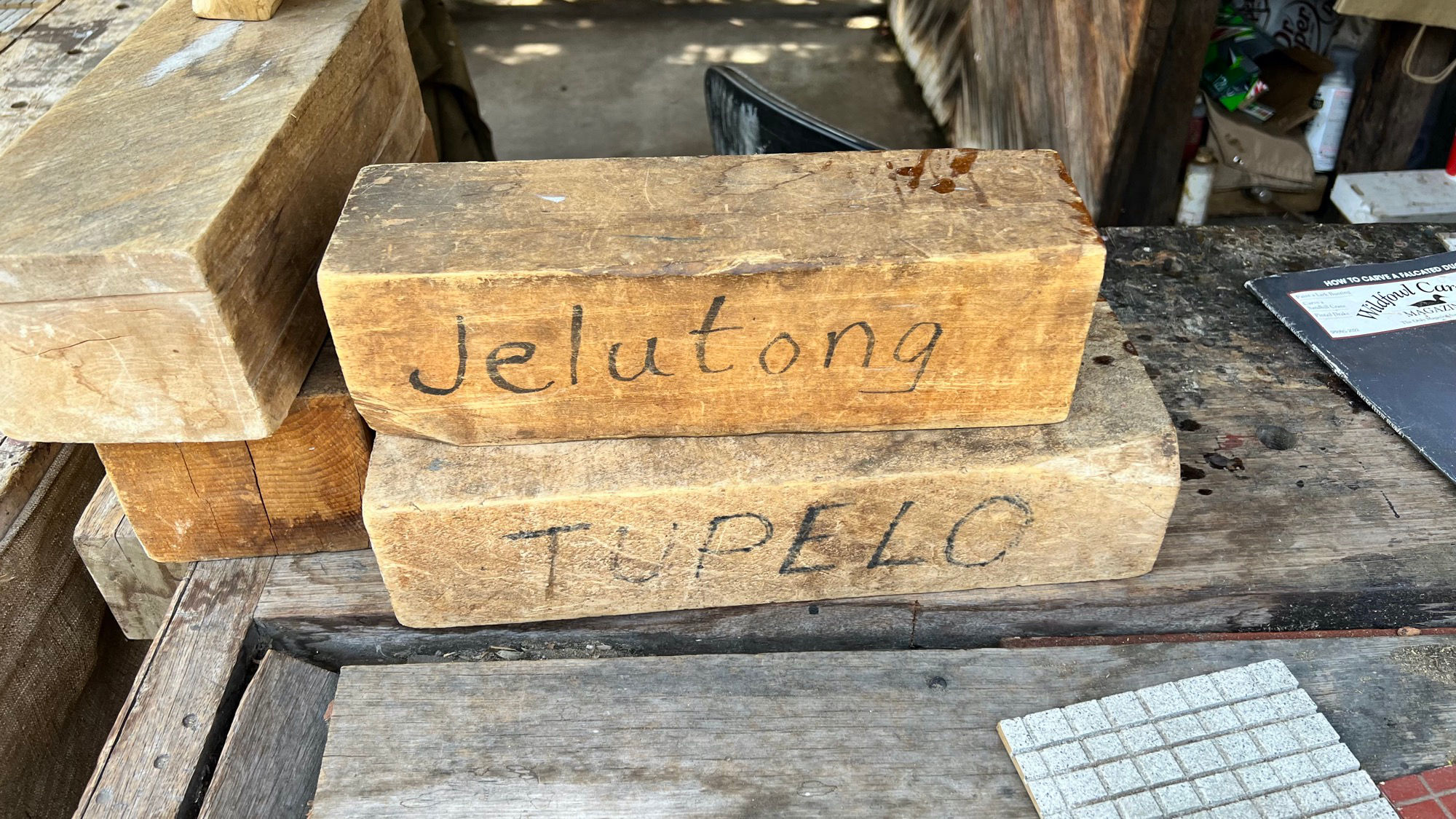 Jelutong Wood Carver Bob Weir Jelutong Tupelo