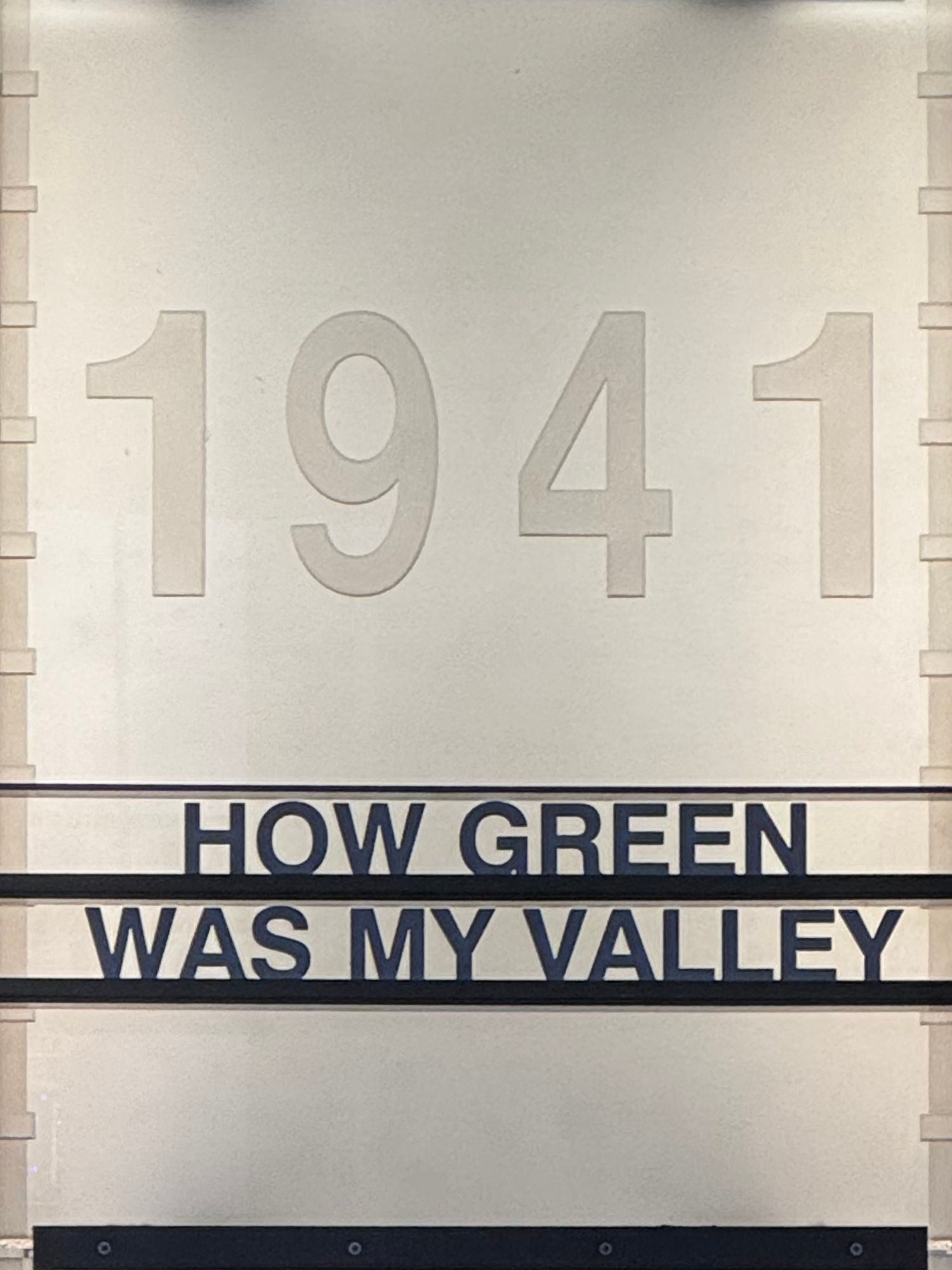 How Green Was My Valley