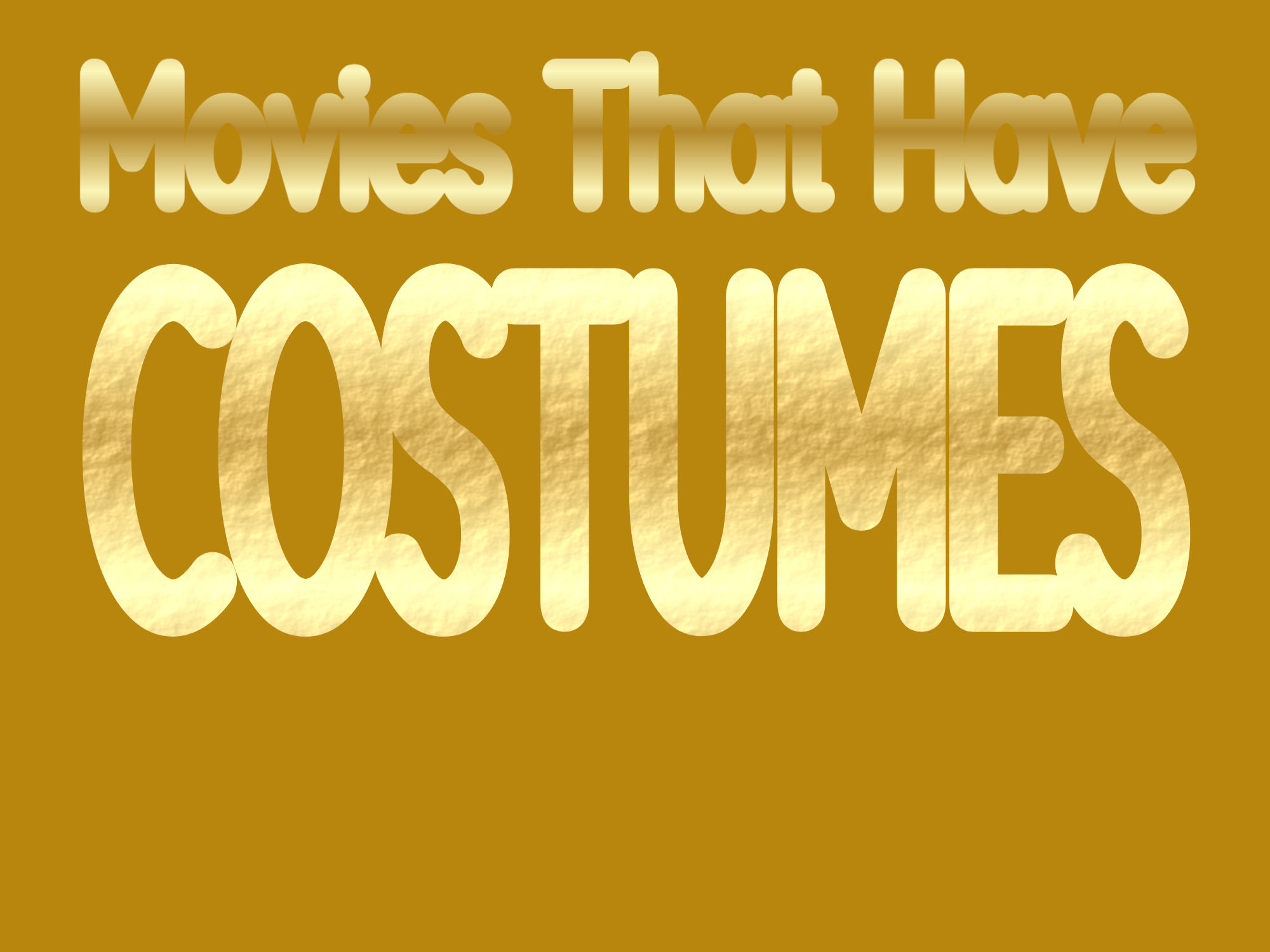 Costume Party Movie List Costume Party Movie List