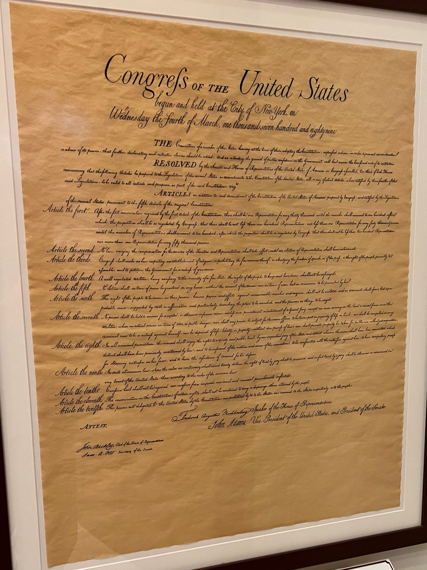Charters of Freedom Bill of Rights