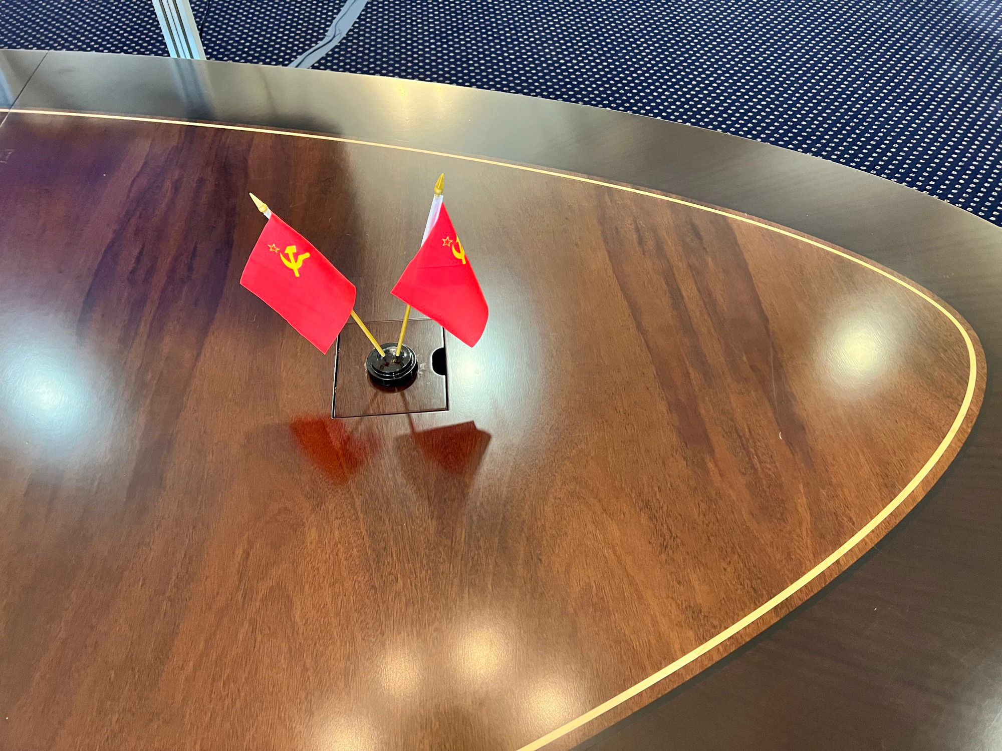 Cabinet Room Soviet Union Flags