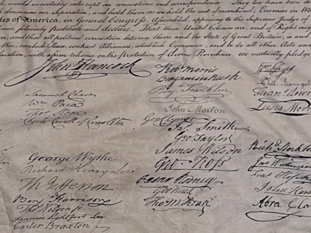 Declaration of Independence 1823 Engraving