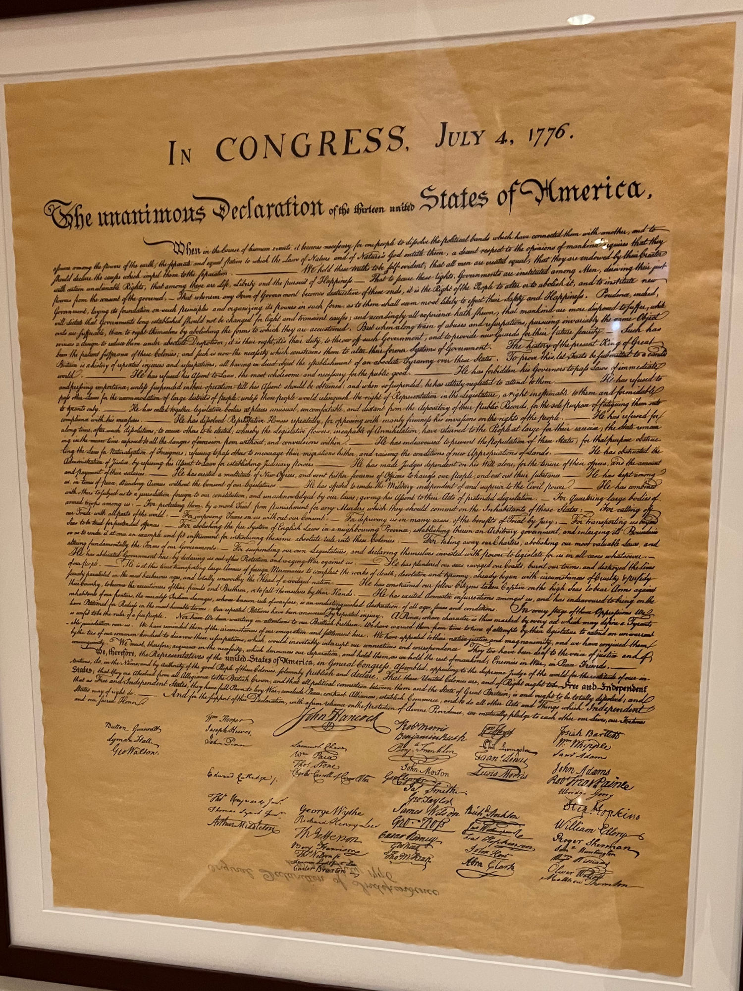 Charters of Freedom Declaration of Independence