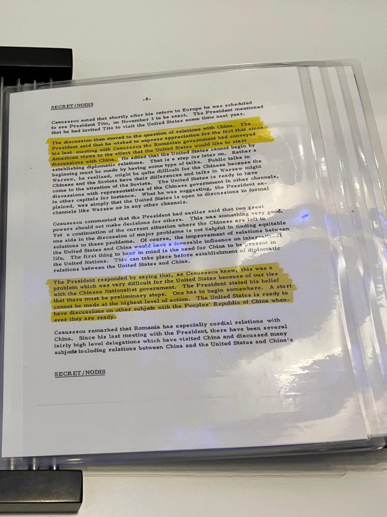 Nixon Documents Ceausescu