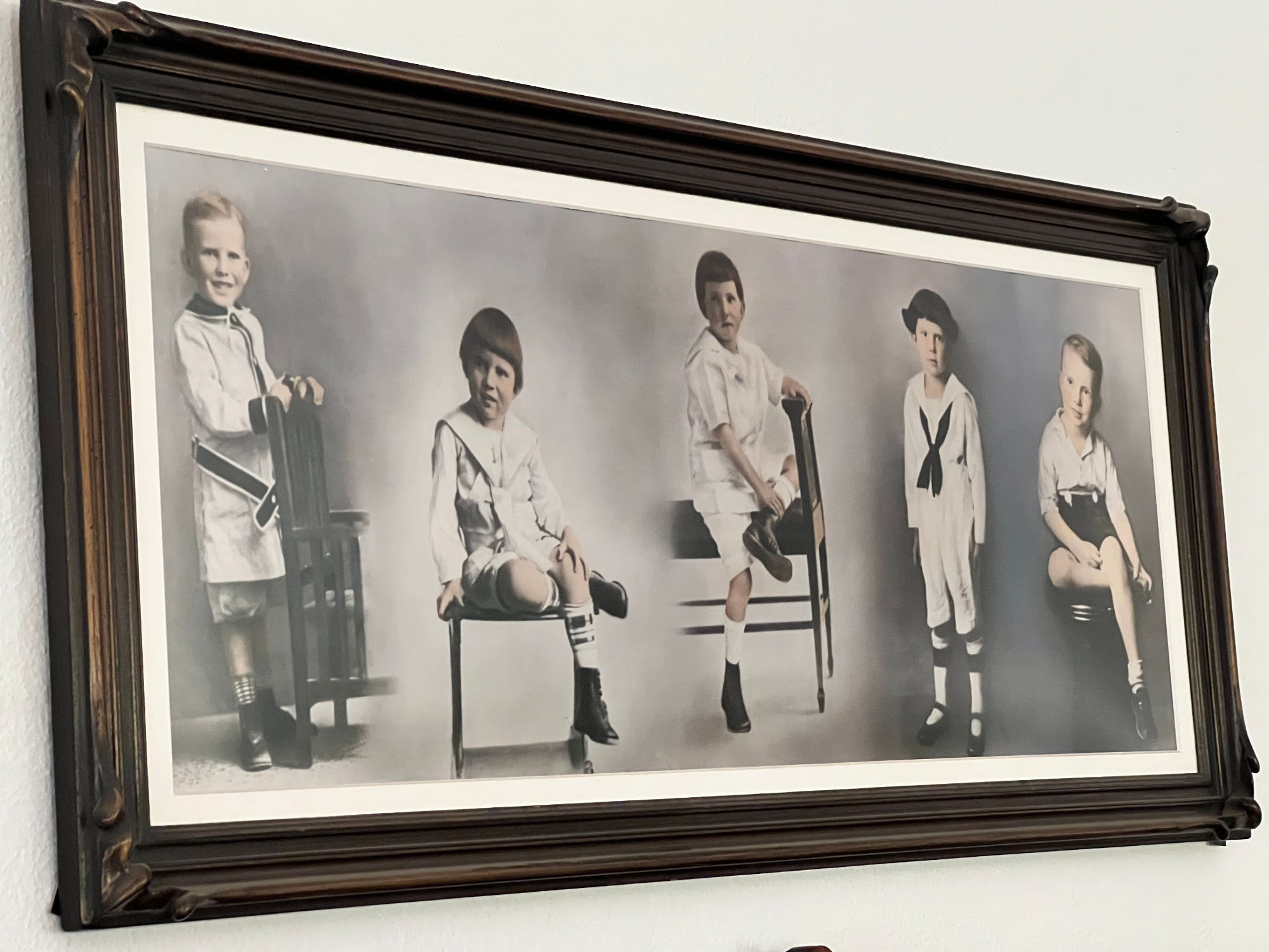 Composite Photograph Nixon's Brothers Composite Photograph
