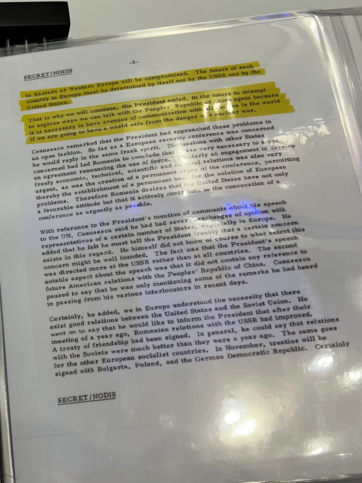 Nixon Documents Ceausescu