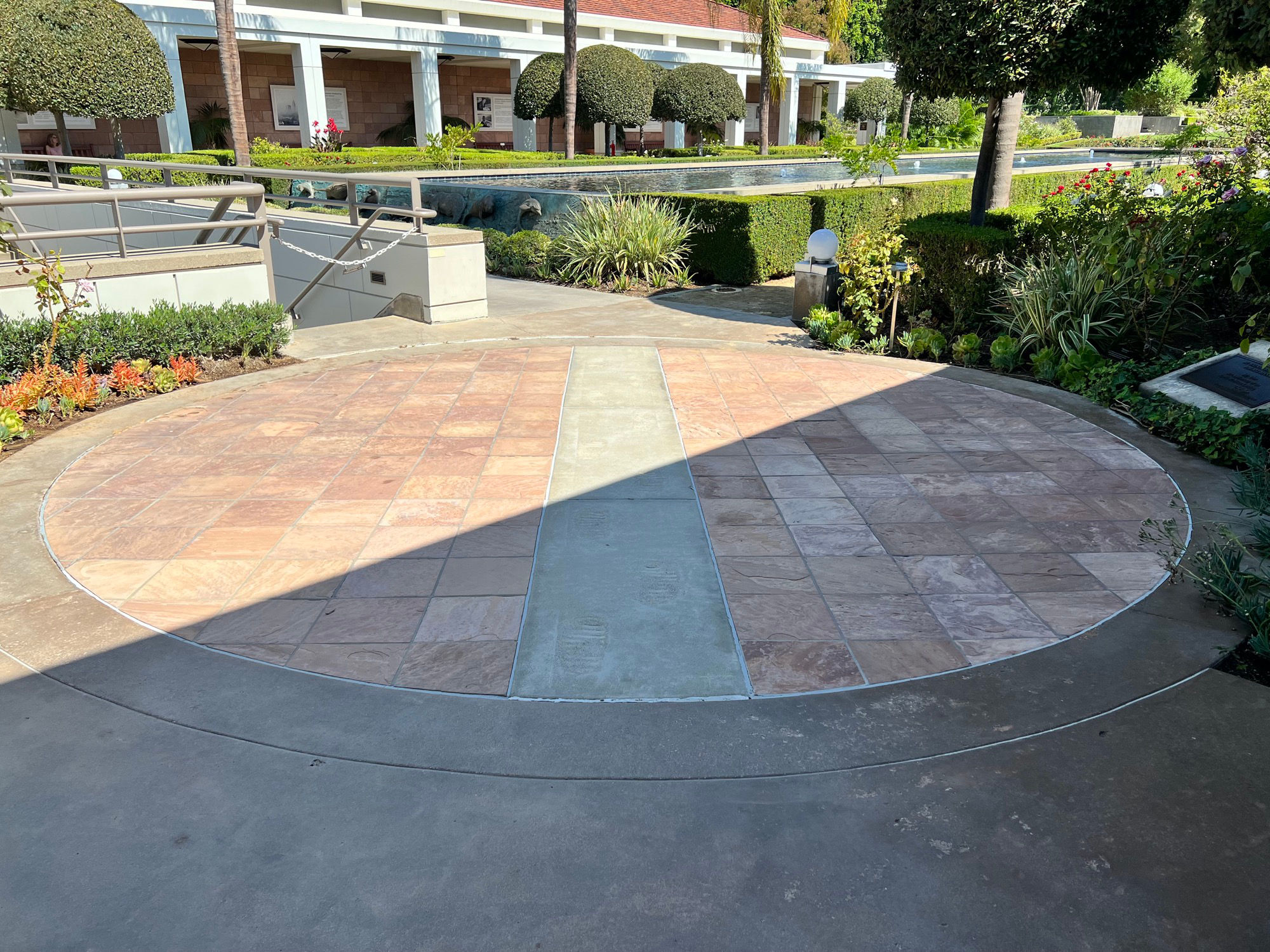 Nixon Library Moon Footprints