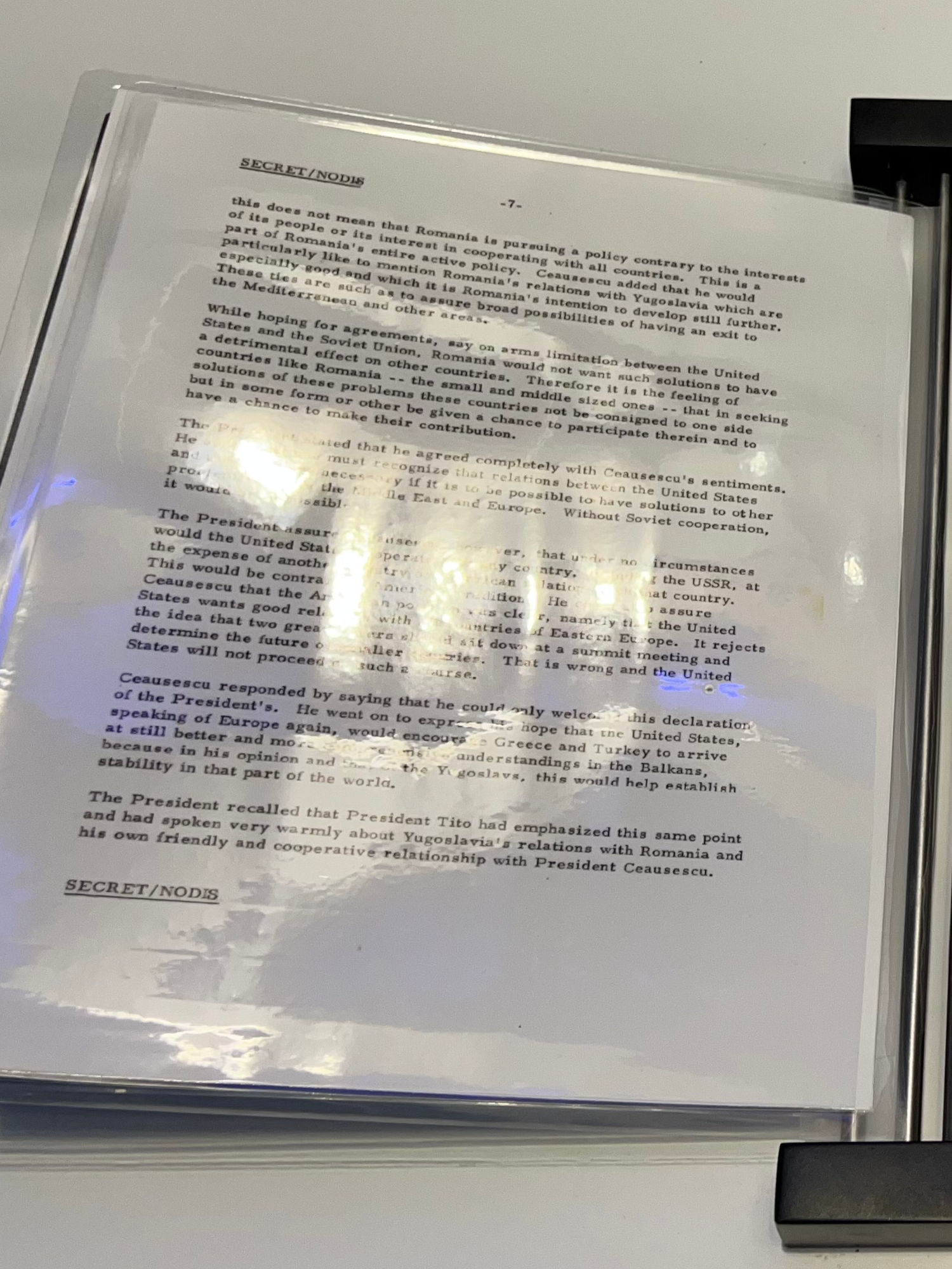 Nixon Documents Ceausescu