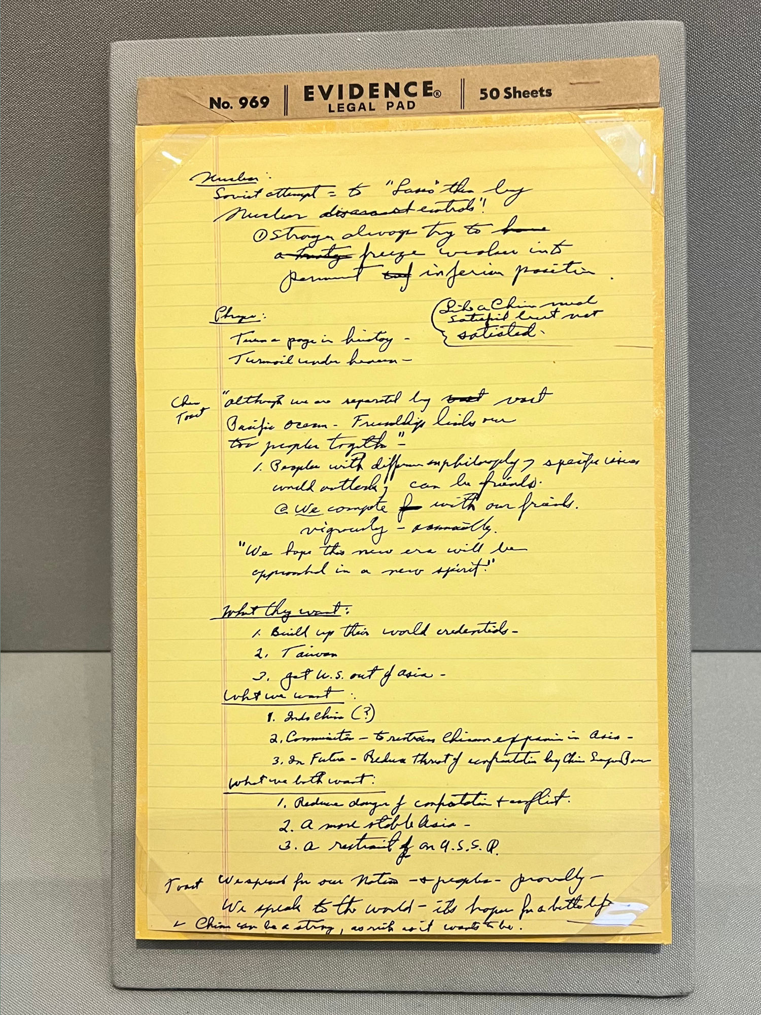Nixon Yellow Notepads