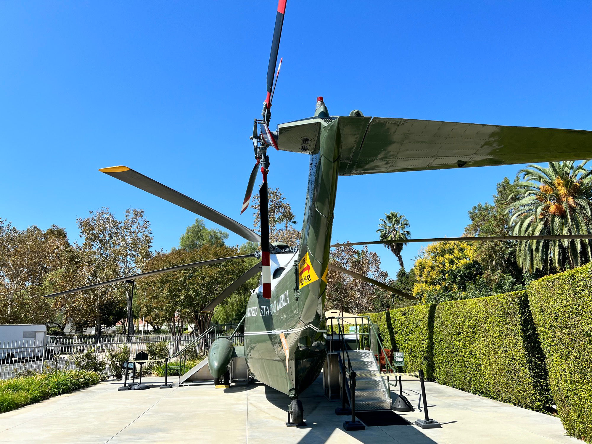 President's Helicopter Back