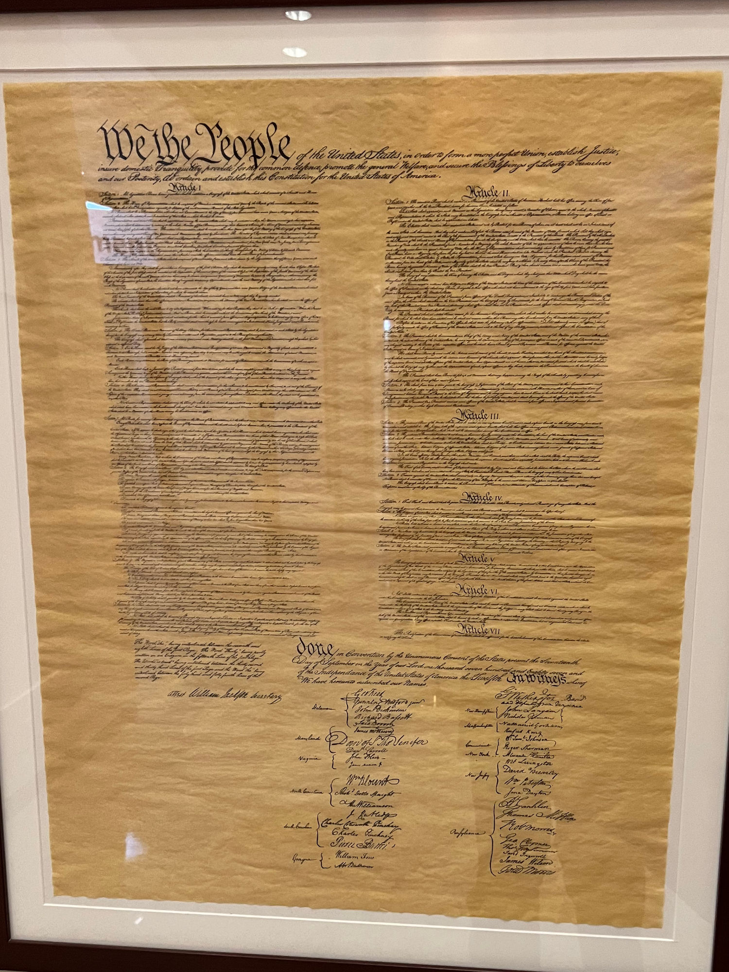 Charters of Freedom US Constitution