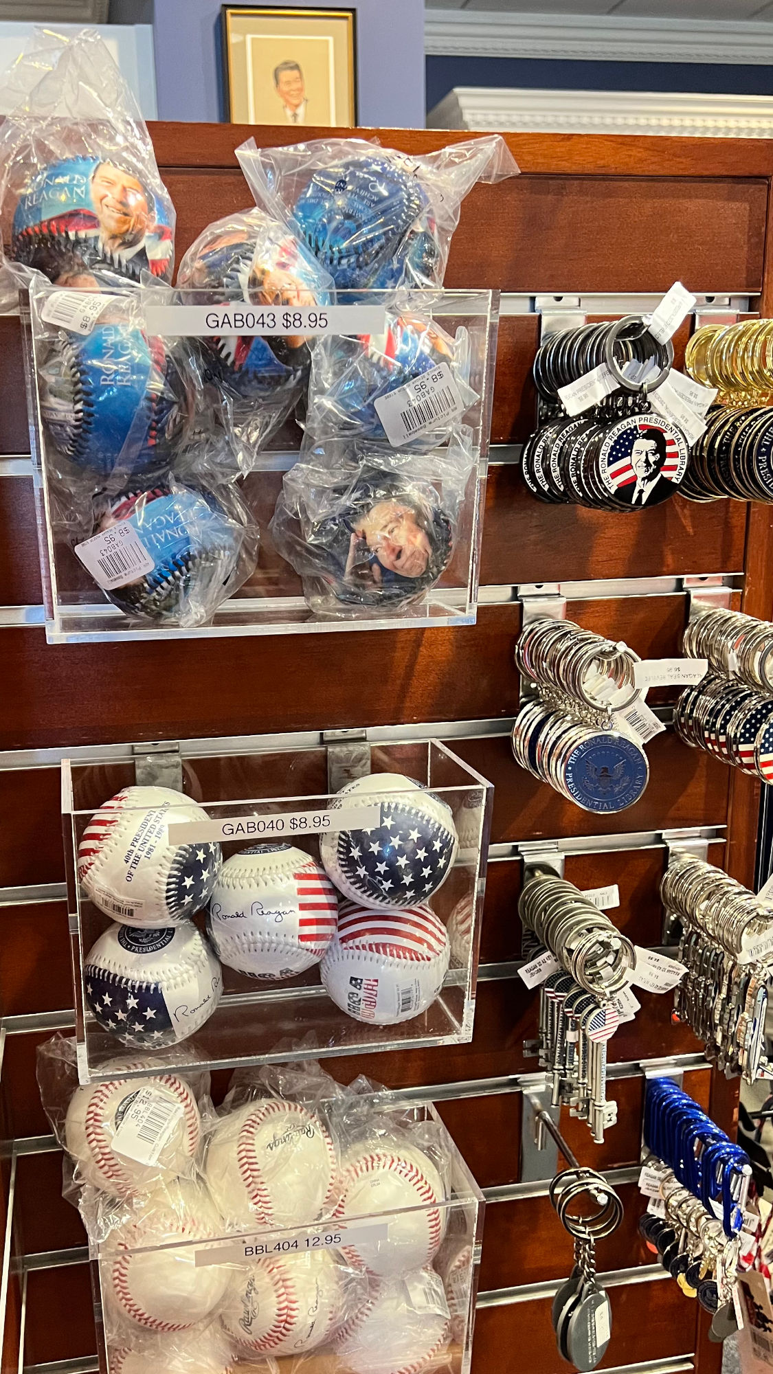 Gift Shop Reagan Baseballs