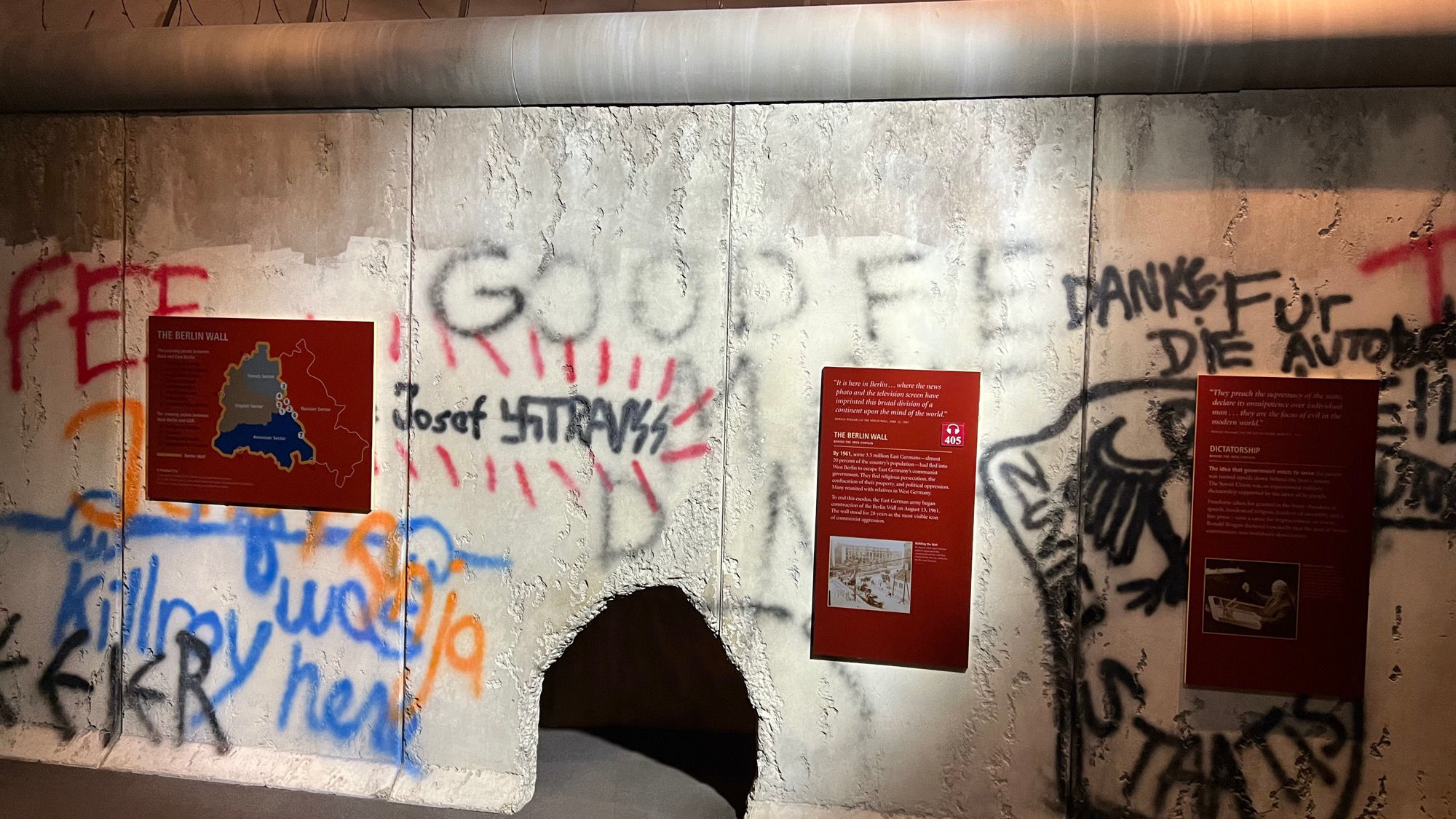 Reagan Library Berlin Wall