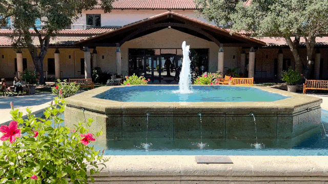 Reagan Library Entrance Fountain Reagan Library Entrance Fountain
