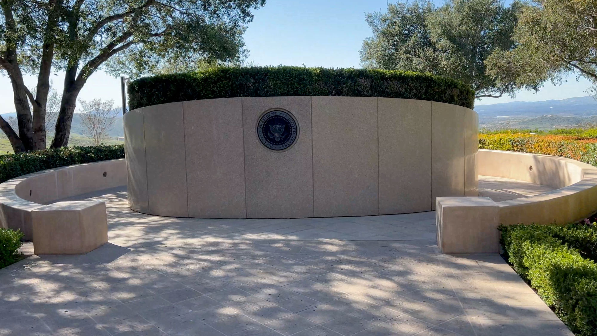 Ronald Reagan Grave Back Side