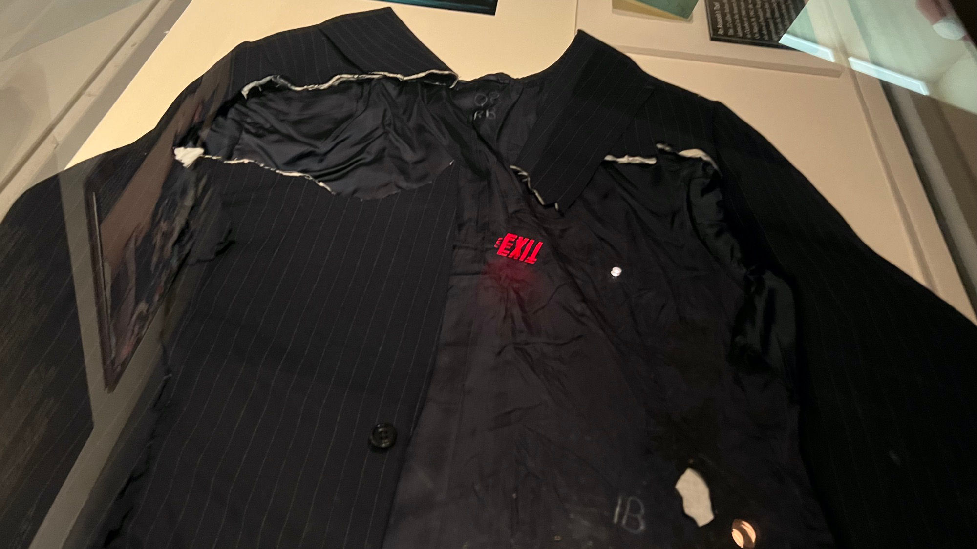 Ronald Reagan Pinstriped Suit Jacket