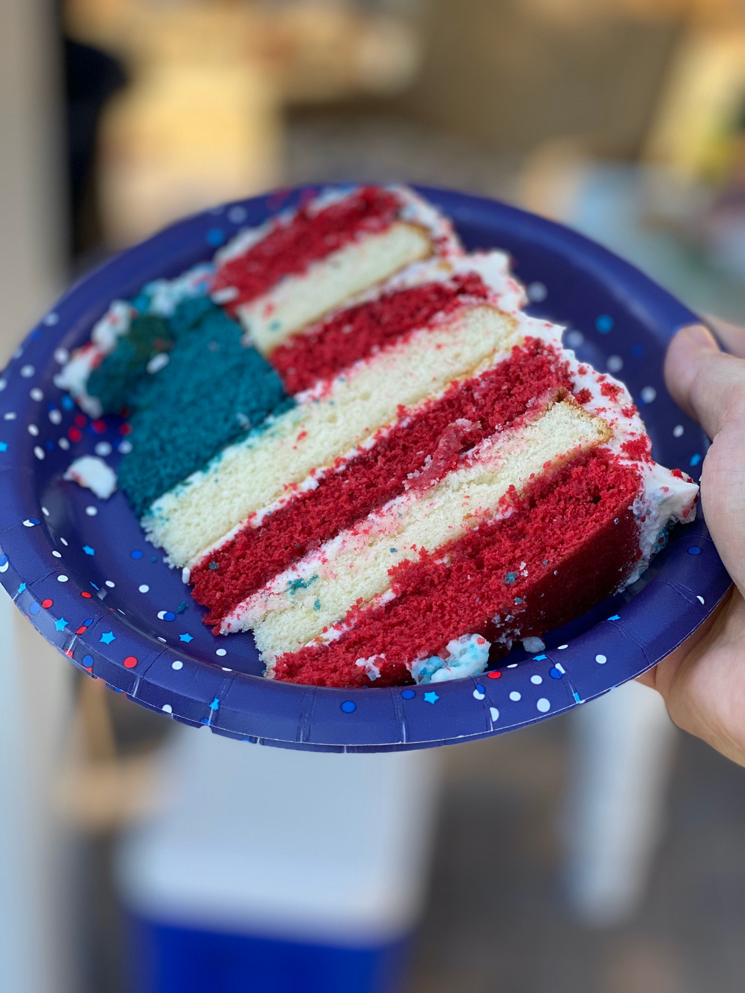 4th of July Flag Cake Enjoy