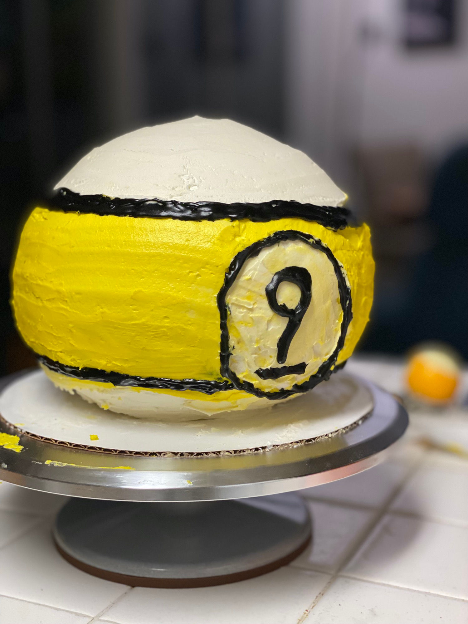 9-ball Cake Done