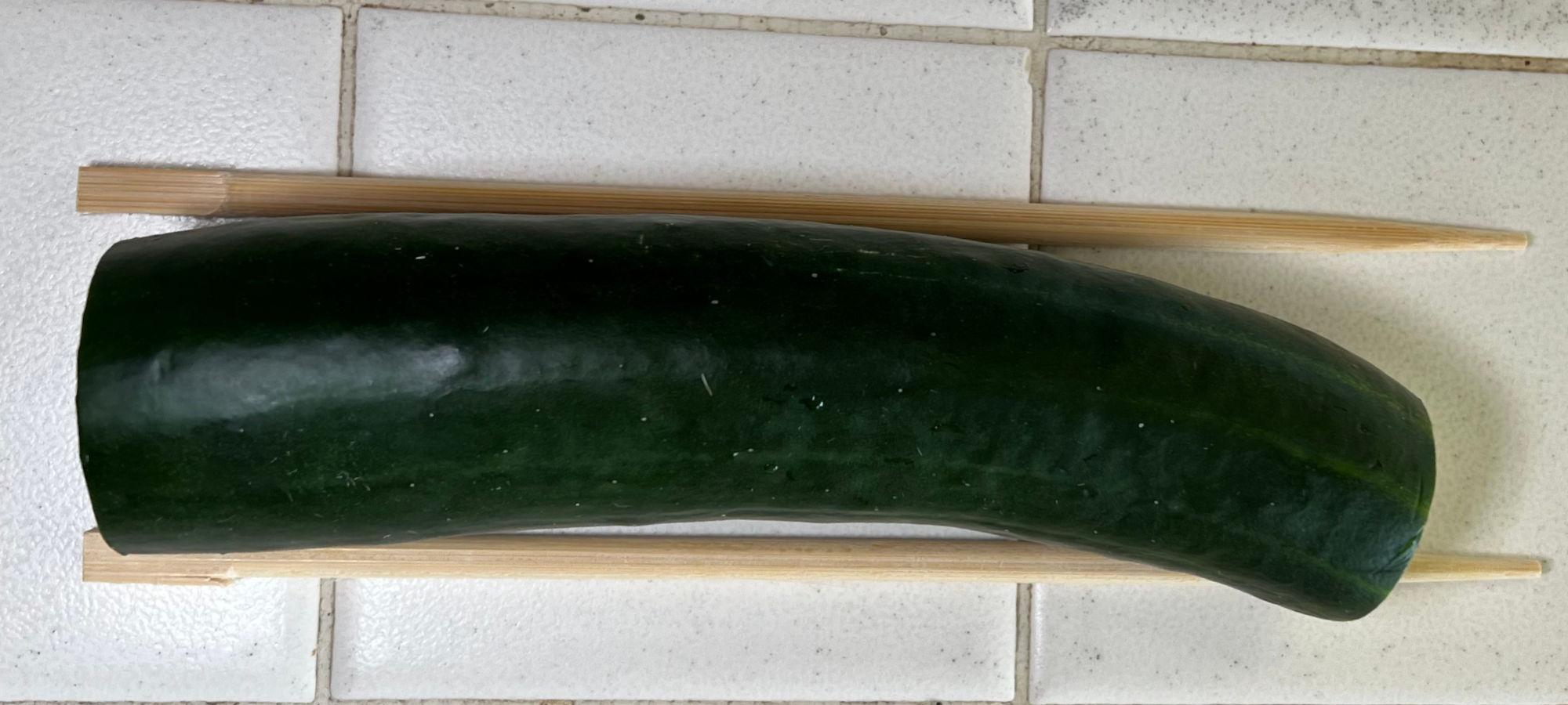 Accordion Cucumber Chopsticks Under