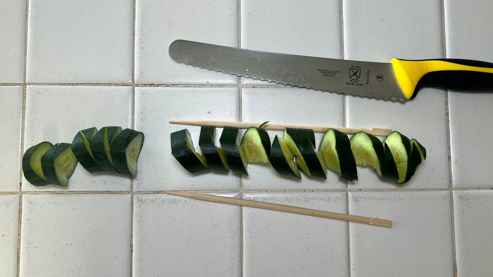 Accordion Cucumber Kinda Worked