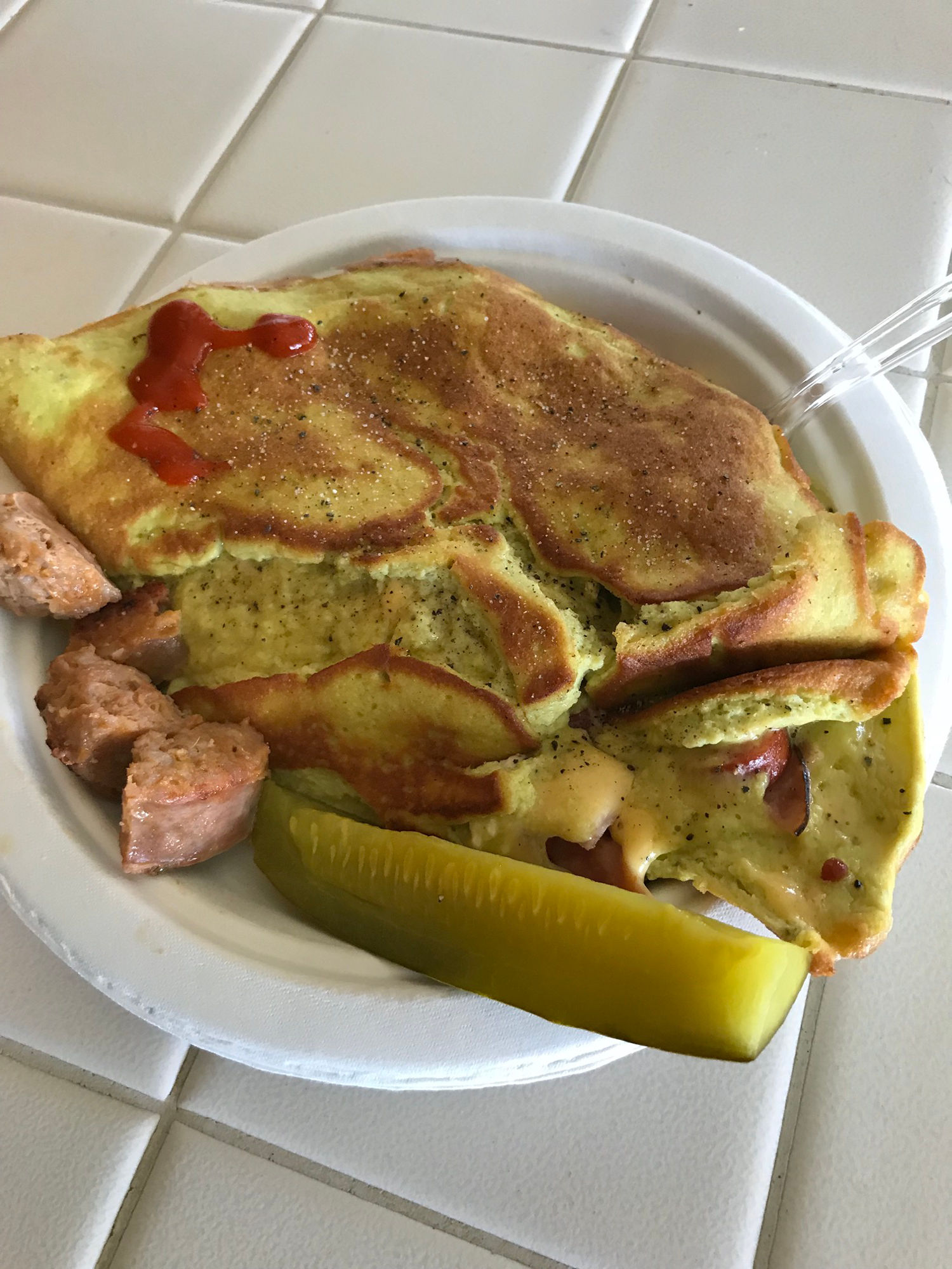 Sausage Avocado Omelette Sausage