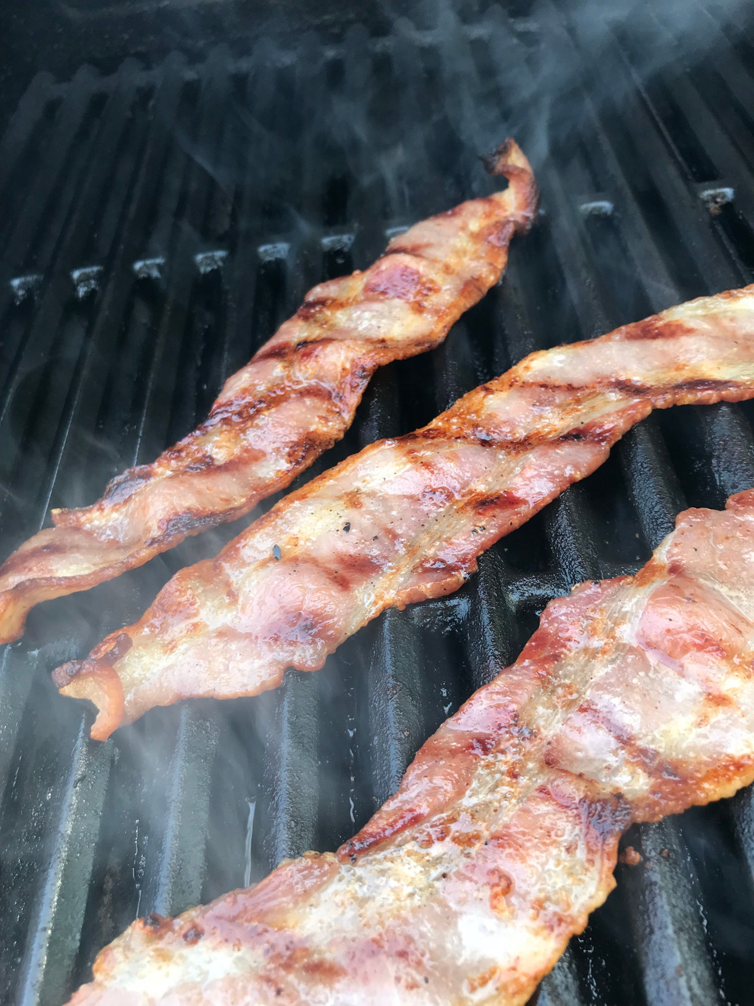 BBQ'd Bacon Grilled Bacon BBQ Grilled