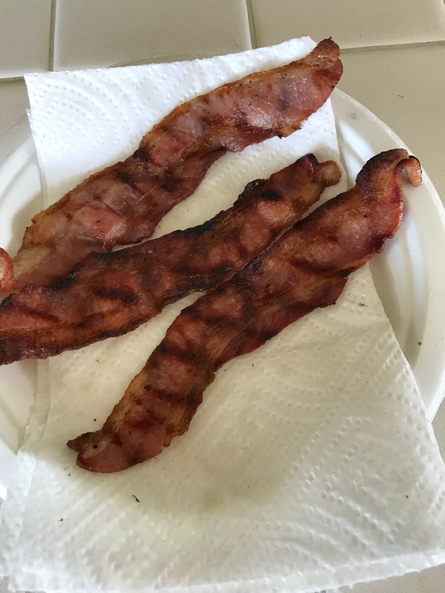 BBQ'd Bacon Grilled Bacon BBQ Grilled
