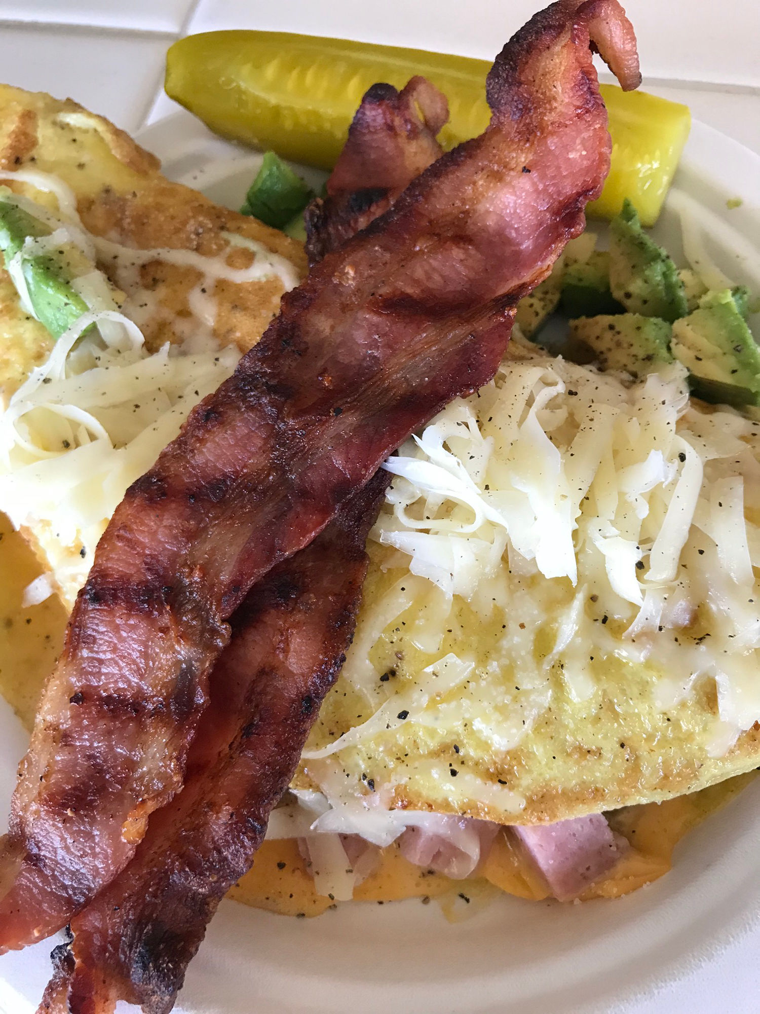 BBQ Omelet Bacon BBQ Omelet