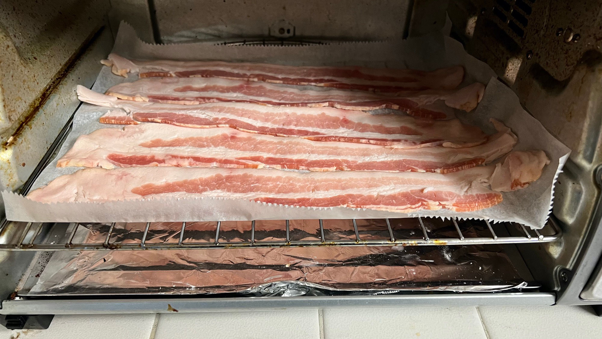 Bacon Put in Toaster Oven