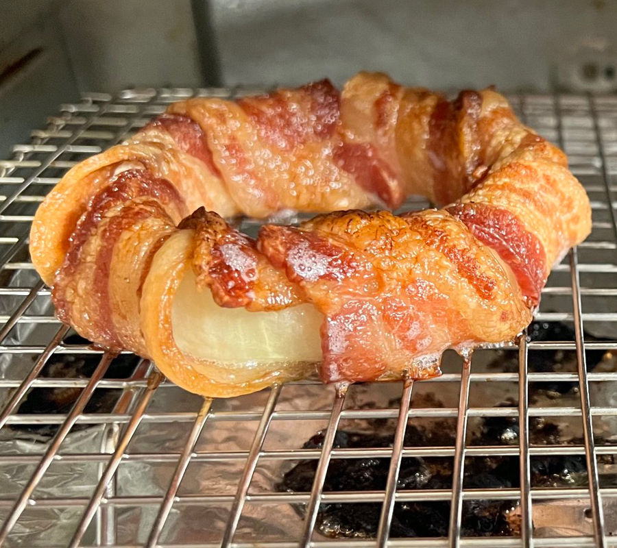 Bacon Wrapped Onion Rings