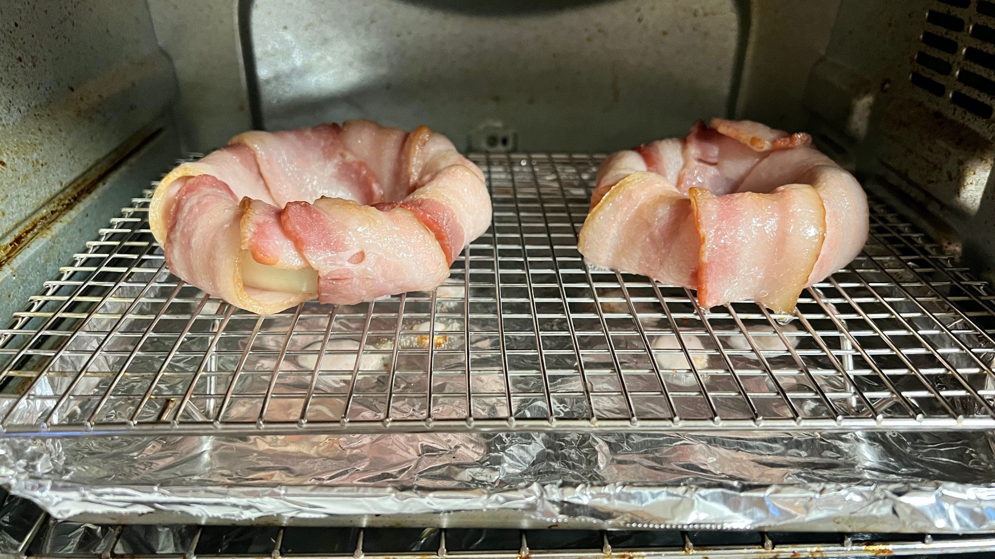 Bacon Wrapped Onion Rings Check