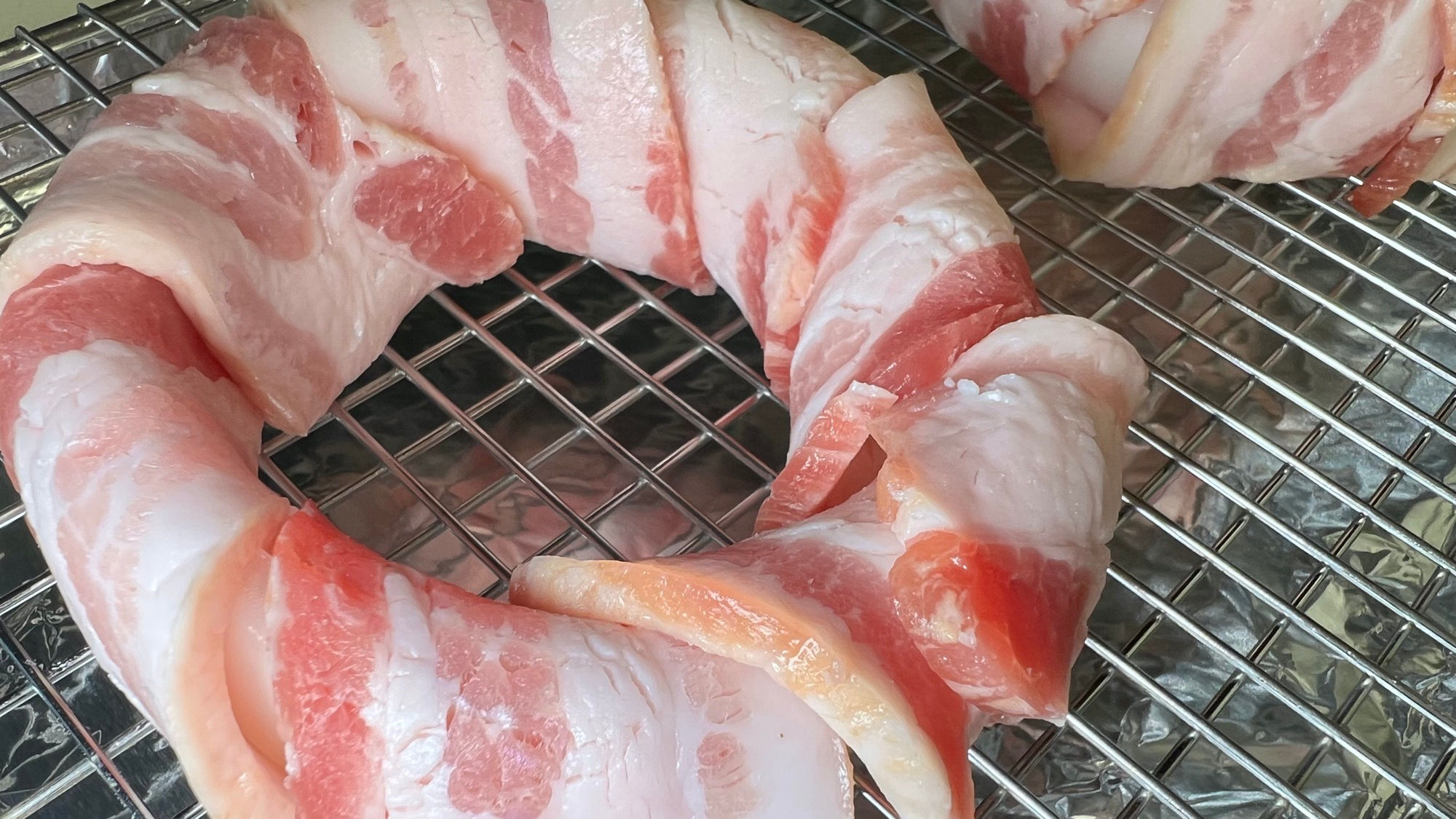 Bacon Wrapped Onion Rings Rack