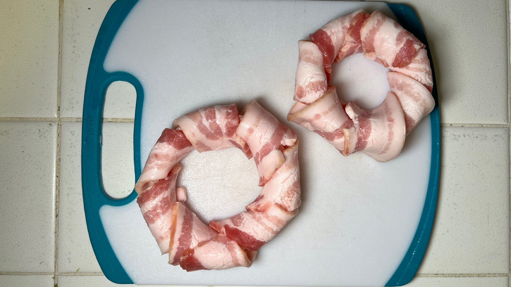 Bacon Wrapped Onion Rings Wraped
