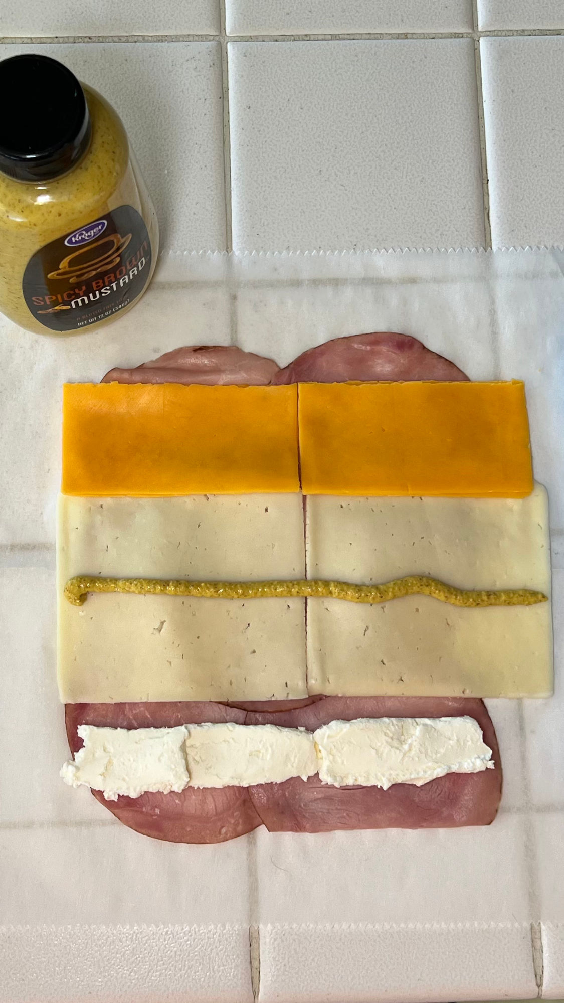 Baked Ham & Pickle Melts Deli Mustard
