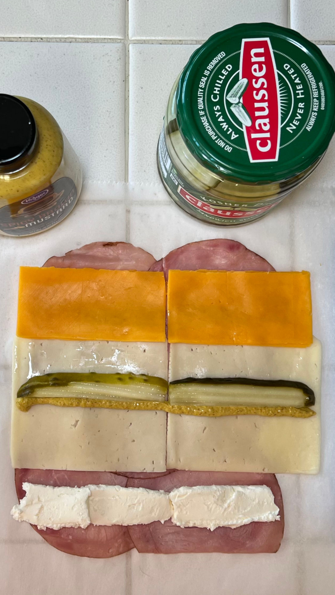 Baked Ham & Pickle Melts Pickle