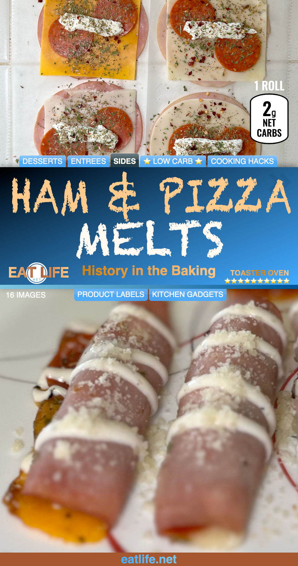 Baked Ham & Pizza Melt